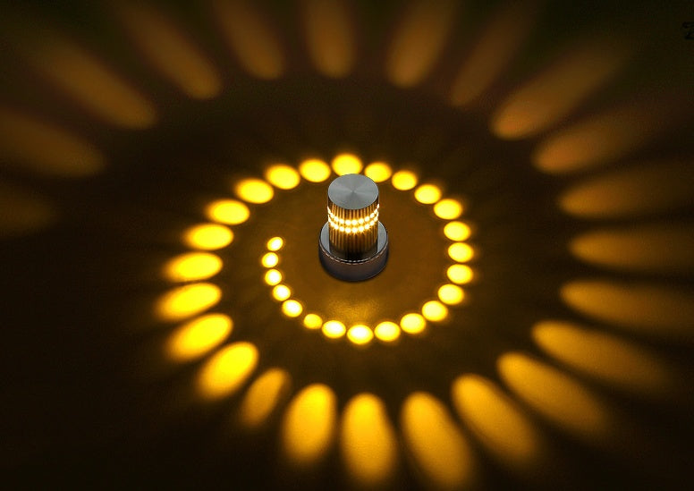 π Modern Spiral LED Wall Light