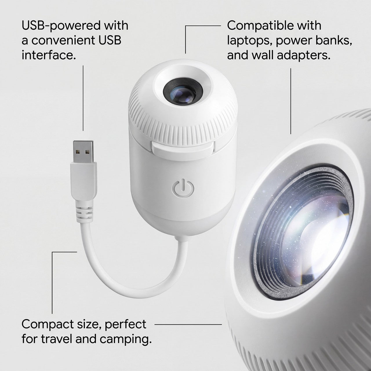 🌌 Projection Night Light – Starry Sky Ambient Lamp