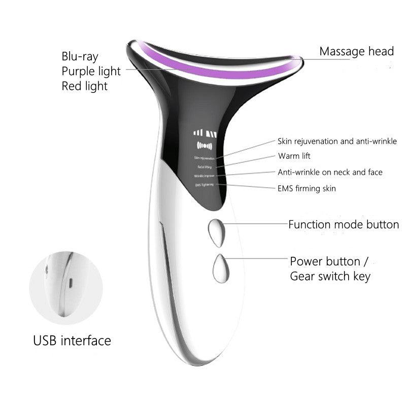 ✨ Neck Massager & LED Skin Rejuvenation Device