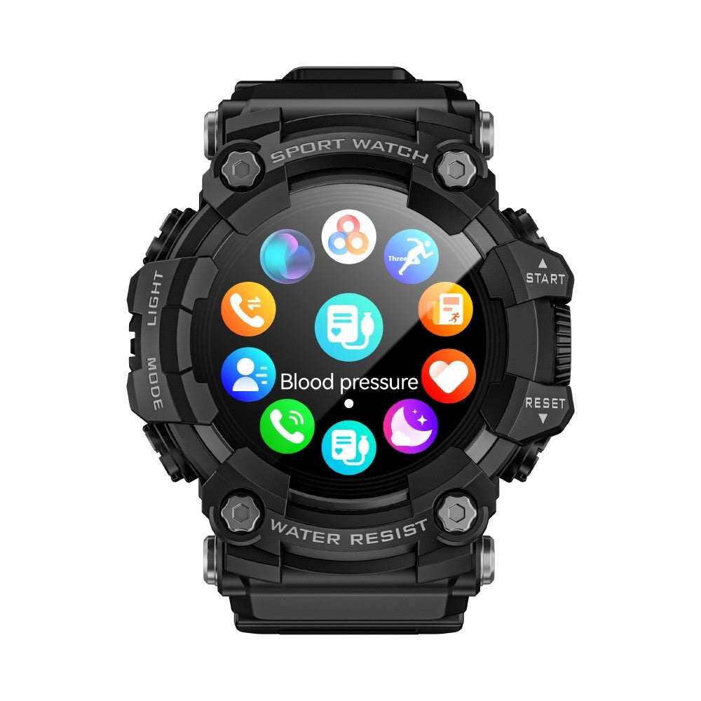 Outdoor Smartwatch With Bluetooth Calling, Compass & Flashlight