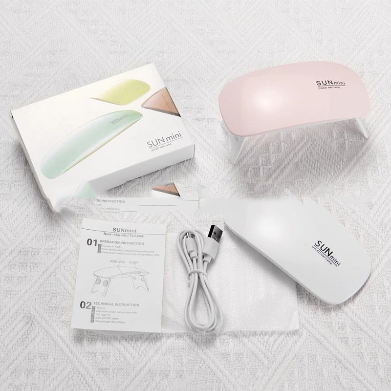 💅 Mini Nail Polish Glue Baking Lamp – Light Therapy Machine