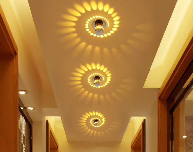 🌈 Modern Spiral LED Wall Light