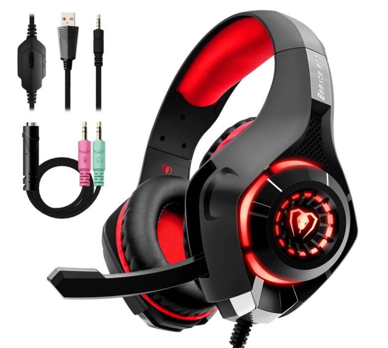 🎧 Beexcellent GM-1 Gaming Headset – Stereo Bass with Mic & LED