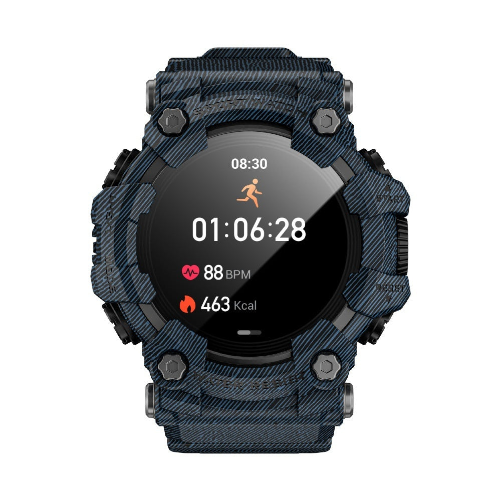 Outdoor Smartwatch With Bluetooth Calling, Compass & Flashlight