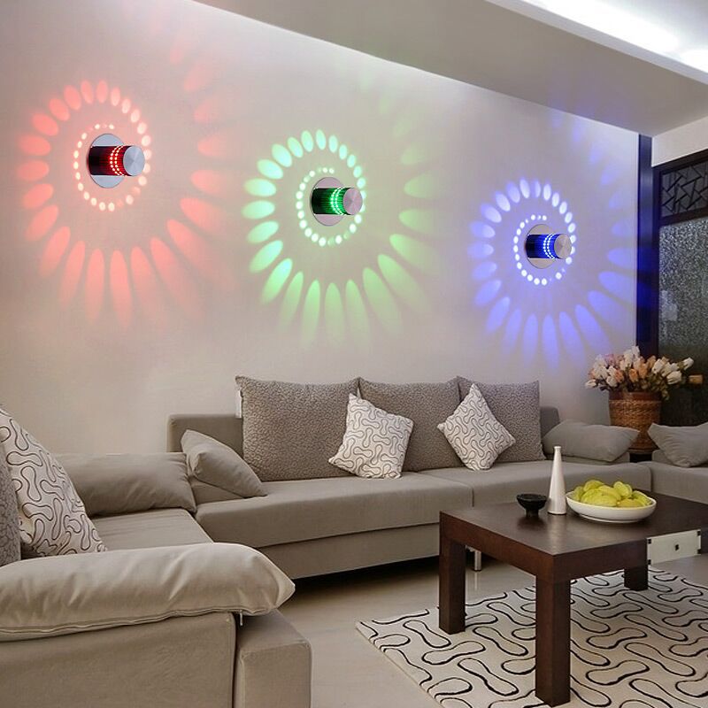 🌈 Modern Spiral LED Wall Light