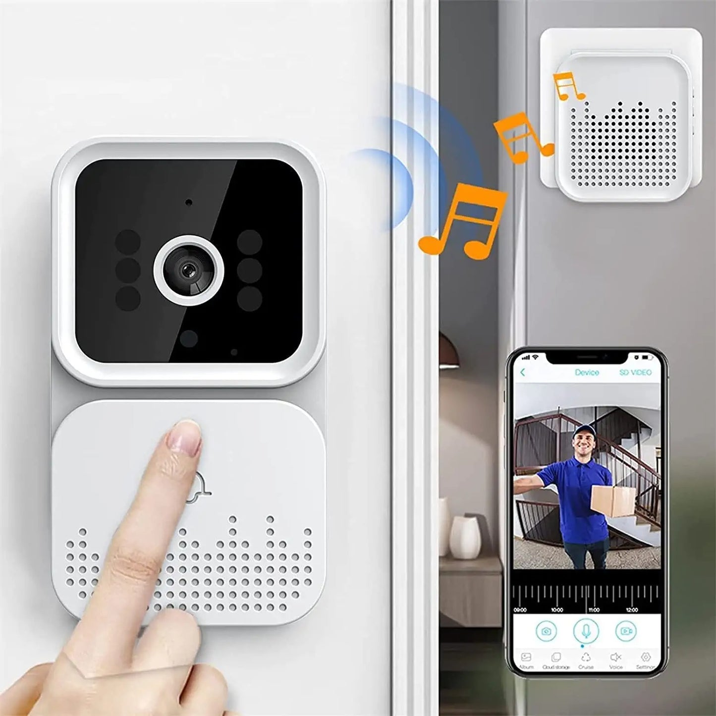 🚪 Smart Wireless Video Doorbell
