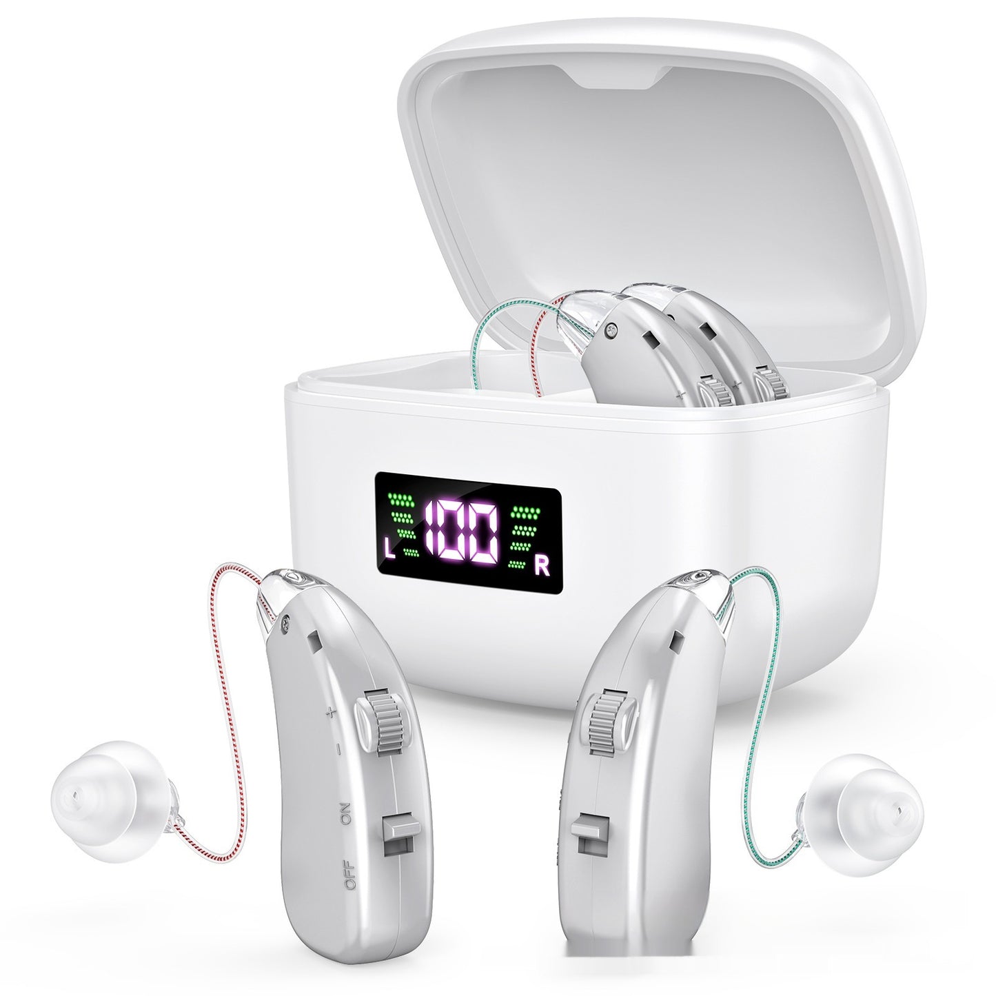🔊 Rechargeable Hearing Aid – Clear Sound Support
