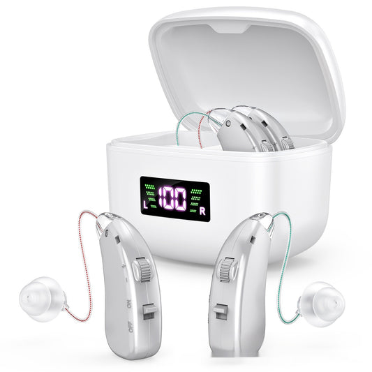 🔊 Rechargeable Hearing Aid – Clear Sound Support