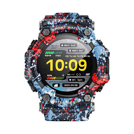 Outdoor Smartwatch With Bluetooth Calling, Compass & Flashlight