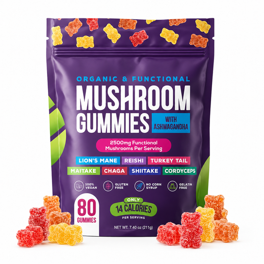 🍄 Mushroom Complex Gummies – 80 Gummies