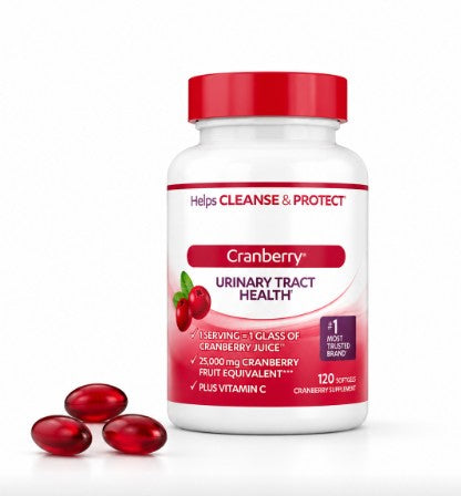 Cranberry Soft Capsules | Urinary Tract Health Support | 120 Capsules