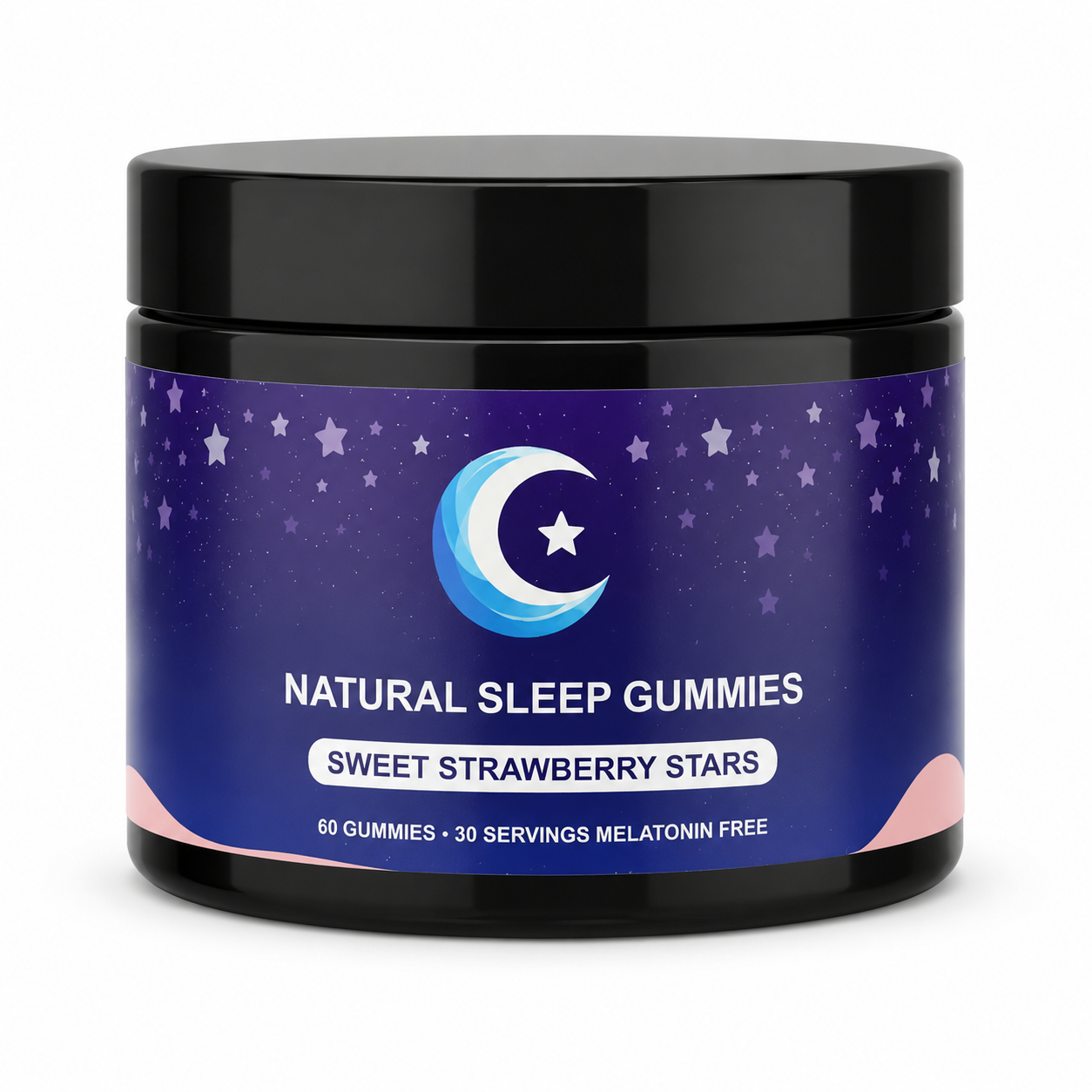 Melatonin Free Sleep Gummies | Natural Sleep Support Supplement 60 Gummies