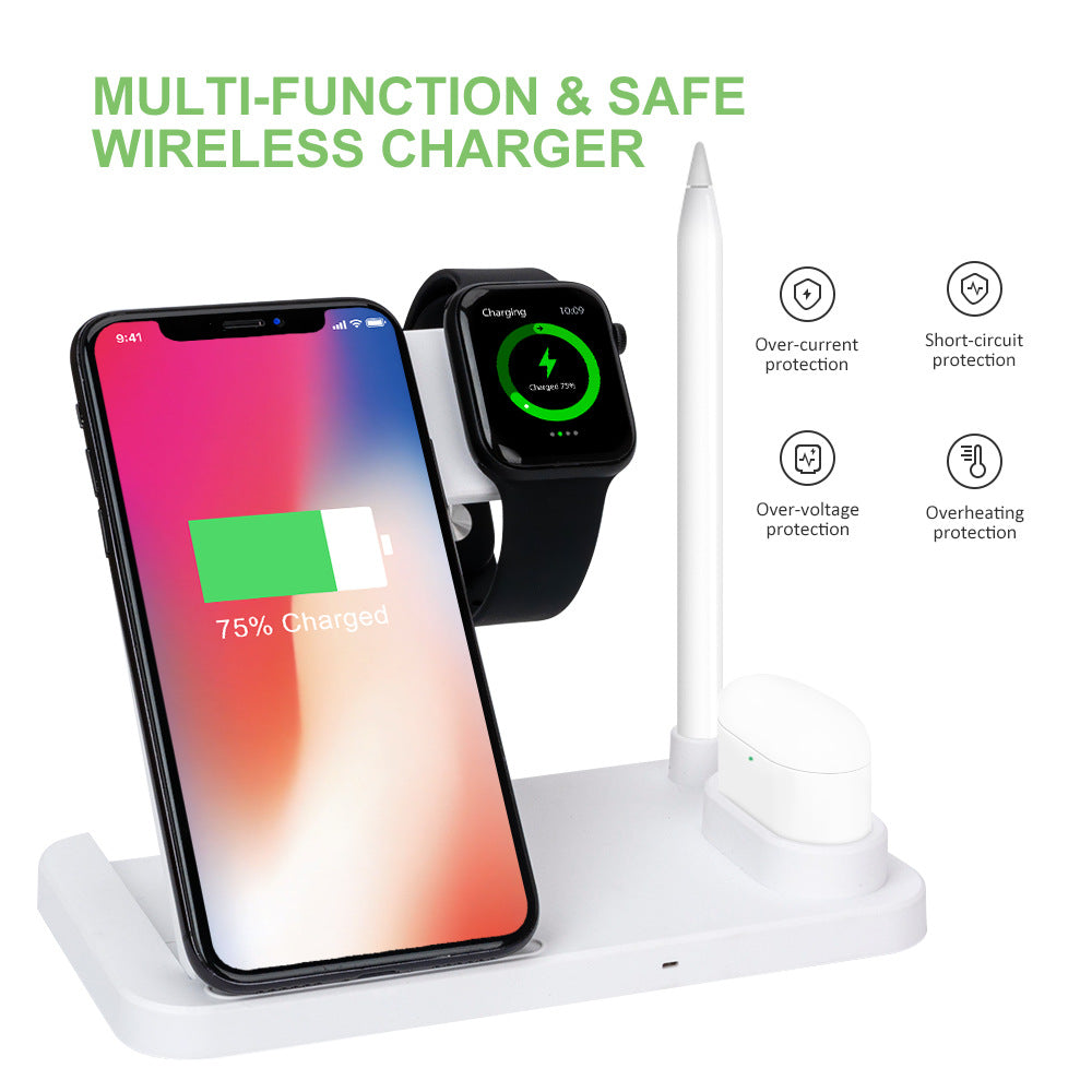 Fast Charge 15w Folding 4-in-1 Wireless Charger
